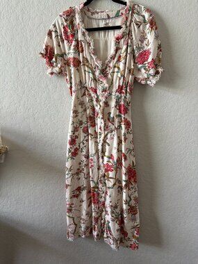 Pilcro Ruffle Collar Button Down Dress